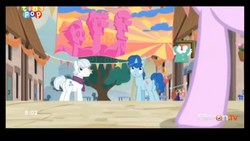 Size: 1920x1080 | Tagged: safe, screencap, double diamond, party favor, pony, g4, to where and back again, our town, tiny pop