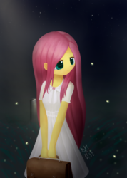Size: 1200x1688 | Tagged: safe, artist:howxu, fluttershy, human, g4, female, humanized, solo