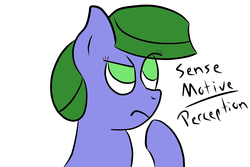 Size: 1200x800 | Tagged: safe, artist:saria the frost mage, oc, oc only, oc:clover patch, earth pony, pony, a foal's adventure, child, color, concerned, female, filly, foal, frown, simple background, solo, story included, text, thinking