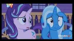 Size: 1920x1080 | Tagged: safe, screencap, starlight glimmer, trixie, pony, g4, to where and back again, floppy ears, trixie's wagon