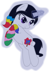 Size: 613x898 | Tagged: safe, artist:frannis, oc, oc only, oc:color splat, pony, unicorn, levitation, magic, rainbow hair, self-levitation, simple background, solo, telekinesis, transparent background