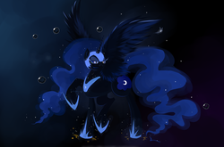 Size: 3509x2313 | Tagged: safe, artist:schwarz-one, nightmare moon, g4, female, high res, solo