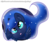 Size: 1281x1082 | Tagged: safe, artist:marsh-mal-oh, princess luna, pony, g4, :o, chibi, ear fluff, female, floppy ears, mare, moon, solo