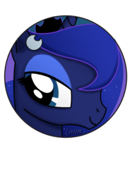 Size: 771x1032 | Tagged: safe, artist:brittanysdesigns, princess luna, g4, bust, button, female, portrait, solo