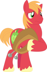 Size: 2364x3585 | Tagged: safe, artist:porygon2z, big macintosh, earth pony, pony, g4, leap of faith, high res, male, simple background, solo, stallion, transparent background, vector