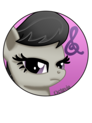 Size: 600x803 | Tagged: safe, artist:brittanysdesigns, octavia melody, g4, bust, button, female, portrait, solo