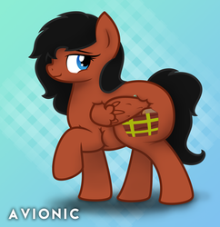 Size: 2188x2260 | Tagged: safe, artist:avionic, oc, oc only, oc:skyheart, pegasus, pony, chubby, female, high res, overweight, solo