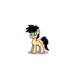 Size: 400x400 | Tagged: safe, oc, oc only, pony, pony town, jeffy, pencil, ponified, solo, supermariologan