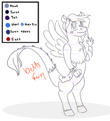 Size: 1967x2160 | Tagged: safe, artist:deltafairy, oc, oc only, draconequus, hybrid, adoptable, breedable, commission, customized toy, finished commission, interspecies offspring, irl, offspring, parent:discord, parent:princess luna, parents:lunacord, photo, reference sheet, sketch, solo, toy