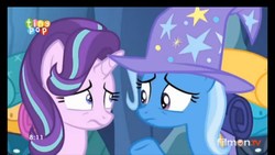 Size: 1920x1080 | Tagged: safe, screencap, starlight glimmer, trixie, pony, g4, to where and back again