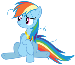 Size: 4564x3944 | Tagged: safe, artist:estories, rainbow dash, pegasus, pony, g4, element of loyalty, female, mare, messy mane, simple background, solo, transparent background, vector