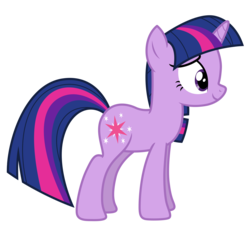 Size: 4862x4400 | Tagged: safe, artist:estories, twilight sparkle, pony, unicorn, g4, absurd resolution, female, simple background, smiling, solo, transparent background, unicorn twilight, vector