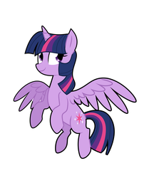 Size: 2732x3264 | Tagged: safe, artist:yaco, twilight sparkle, alicorn, pony, g4, female, flying, high res, simple background, solo, twilight sparkle (alicorn)