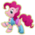 Size: 1024x1018 | Tagged: safe, artist:brittanysdesigns, pinkie pie, g4, boots, clothes, equestria girls outfit, female, skirt, solo, sticker