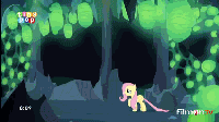 Size: 200x112 | Tagged: safe, edit, edited screencap, gameloft, screencap, discord, fluttershy, draconequus, pegasus, pony, g4, to where and back again, animated, crying flutterlings, female, gif for breezies, male, mare, picture for breezies