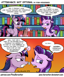 Size: 1032x1244 | Tagged: safe, artist:pony-berserker, starlight glimmer, twilight sparkle, alicorn, pony, g4, comic, dialogue, duo, floppy ears, i can't believe it's not idw, twilight sparkle (alicorn)