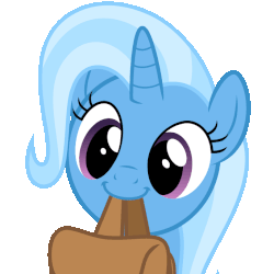 Size: 684x684 | Tagged: safe, artist:anonshy, derpibooru exclusive, trixie, pony, unicorn, g4, to where and back again, .psd available, animated, bag, cute, diatrixes, eye shimmer, eye shimmer edit, female, gif, hnnng, mare, mouth hold, simple background, solo, to saddlebags and back again, transparent background, vector, weapons-grade cute
