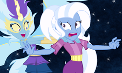 Size: 1186x710 | Tagged: safe, artist:midnightdaydreamstar, trixie, equestria girls, g4, my little pony equestria girls: legend of everfree, alternate universe, midnight-ified