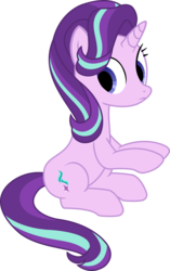 Size: 1195x1897 | Tagged: safe, artist:sketchmcreations, edit, editor:pontology, starlight glimmer, g4, empty eyes, female, frown, looking away, no catchlights, simple background, sitting, solo, transparent background, vector