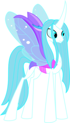 Size: 415x723 | Tagged: safe, artist:invader-matt, queen chrysalis, changedling, changeling, changeling queen, g4, to where and back again, a better ending for chrysalis, female, purified chrysalis, simple background, solo, transparent background