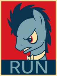 Size: 1789x2371 | Tagged: safe, artist:peora, doctor whooves, time turner, pony, ask discorded whooves, g4, discord whooves, discorded, doctor who, hope poster, male, meme, parody, ponified meme, propaganda, satire, shepard fairey, solo, stallion, the doctor