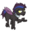 Size: 671x773 | Tagged: safe, artist:jolliapplegirl, oc, oc only, oc:bugbreath, changeling, fallout equestria, changeling oc, collar, fallout equestria oc, purple changeling, solo