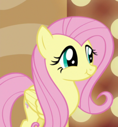 Size: 646x696 | Tagged: safe, screencap, fluttershy, pegasus, pony, g4, viva las pegasus, :t, cropped, cute, female, folded wings, mare, shyabetes, smiling, solo, wings