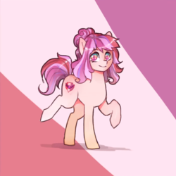 Size: 536x535 | Tagged: dead source, safe, artist:liliumena, apple bloom, scootaloo, sweetie belle, earth pony, pony, g4, cutie mark, cutie mark crusaders, female, fusion, fusion:sweetie belle, solo, the cmc's cutie marks, the ultimate cutie mark crusader