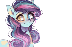 Size: 813x535 | Tagged: dead source, safe, artist:liliumena, bon bon, lyra heartstrings, sweetie drops, pony, g4, female, fusion, heterochromia, mare, solo