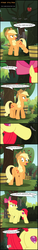 Size: 2391x15671 | Tagged: safe, artist:toxic-mario, apple bloom, applejack, g4, my little pony: friendship is magic, where the apple lies, apple brawn, applebuff, comic, muscles, steroids