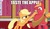 Size: 568x335 | Tagged: safe, edit, edited screencap, screencap, applejack, big macintosh, earth pony, pony, g4, my little pony: friendship is magic, where the apple lies, apple, discovery family logo, food, force feeding, hoof in mouth, hoofjack, image macro, male, meme, stallion, teenage applejack, teenage big macintosh