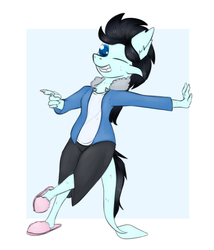 Size: 1624x1897 | Tagged: safe, artist:marsminer, oc, oc only, oc:speckles, dragon, anthro, clothes, costume, sans (undertale), solo, undertale