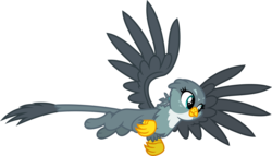 Size: 11221x6400 | Tagged: safe, artist:korsoo, gabby, griffon, g4, the fault in our cutie marks, .svg available, absurd resolution, female, flying, simple background, solo, transparent background, vector