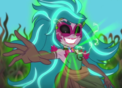 Size: 568x412 | Tagged: safe, screencap, gaea everfree, gloriosa daisy, equestria girls, g4, my little pony equestria girls: legend of everfree, armpits, cropped, female, magical geodes, solo
