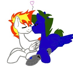 Size: 782x782 | Tagged: safe, oc, oc only, oc:firestorm, oc:frost flash, pegasus, pony, gay, male, nuzzling, shipping