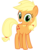 Size: 2400x3000 | Tagged: safe, artist:cheezedoodle96, applejack, earth pony, pony, g4, my little pony: friendship is magic, where the apple lies, .svg available, cute, female, high res, jackabetes, looking at you, simple background, smiling, solo, svg, teenage applejack, transparent background, vector, younger