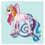 Size: 1024x1019 | Tagged: safe, artist:tigerlilyskies, toola-roola, classical unicorn, pony, unicorn, g3, female, horn, leonine tail, race swap, solo, unicorn toola roola, unshorn fetlocks