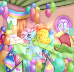 Size: 1600x1566 | Tagged: safe, artist:equmoria, rainbow dash (g3), g3, g3.5, female, solo