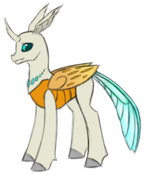Size: 800x982 | Tagged: safe, artist:waktrash, oc, oc only, changedling, changeling, g4, to where and back again, changeling oc, solo