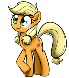 Size: 3163x3547 | Tagged: safe, artist:jetwave, applejack, earth pony, pony, g4, where the apple lies, crossed hooves, female, high res, mare, simple background, solo, teenage applejack, transparent background