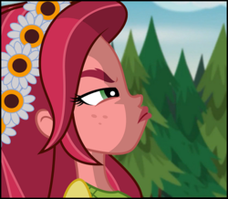 Size: 532x463 | Tagged: safe, screencap, gloriosa daisy, equestria girls, g4, my little pony equestria girls: legend of everfree, cropped, female, pouting, solo