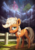 Size: 850x1200 | Tagged: safe, artist:assasinmonkey, applejack, earth pony, pony, g4, my little pony: friendship is magic, where the apple lies, barn, female, fence, freckles, rain, sad, solo, sweet apple acres, teenage applejack, tree, younger