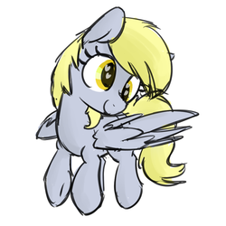 Size: 800x800 | Tagged: safe, artist:skitter, derpy hooves, pegasus, pony, g4, female, heart eyes, mare, solo, wingding eyes