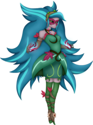 Size: 1021x1365 | Tagged: safe, artist:wintereousflame, gaea everfree, gloriosa daisy, equestria girls, g4, my little pony equestria girls: legend of everfree, clothes, female, floating, magical geodes, solo