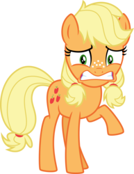 Size: 4053x5240 | Tagged: safe, artist:osipush, applejack, g4, where the apple lies, absurd resolution, female, simple background, solo, teenage applejack, transparent background, vector