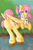 Size: 1024x1536 | Tagged: safe, artist:lionbun, angel bunny, fluttershy, pegasus, pony, g4, alternate hairstyle, butt, cute, dock, flutterbutt, frog (hoof), looking back, one eye closed, patreon, patreon logo, plot, shyabetes, underhoof, water, watermark, wink