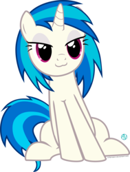 Size: 1500x1987 | Tagged: safe, artist:arifproject, dj pon-3, vinyl scratch, pony, unicorn, g4, :3, cute, female, hooves, horn, lidded eyes, mare, simple background, sitting, sitting catface meme, solo, transparent background, vector, vinylbetes