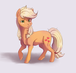 Size: 1400x1355 | Tagged: safe, artist:1an1, applejack, g4, where the apple lies, female, hatless, missing accessory, solo, teenage applejack