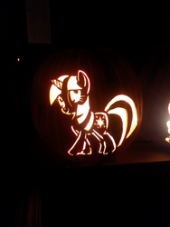 Size: 2448x3264 | Tagged: safe, twilight sparkle, g4, high res, irl, jack-o-lantern, photo, pumpkin, solo