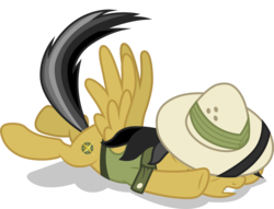 Size: 4141x3161 | Tagged: safe, artist:cloudy glow, daring do, g4, .ai available, falling, female, simple background, solo, transparent background, vector